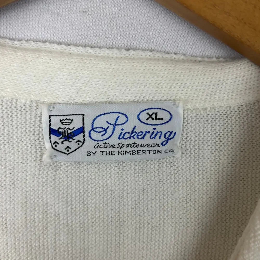 Pickering Green Bay Packers Cardigan Sweater Orlon 70s Vintage Men's Size XL